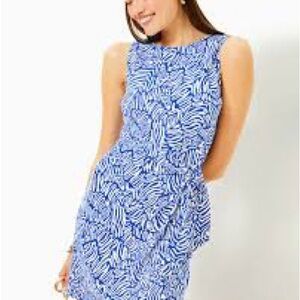 Lilly Pulitzer Blue and White Mini Dress